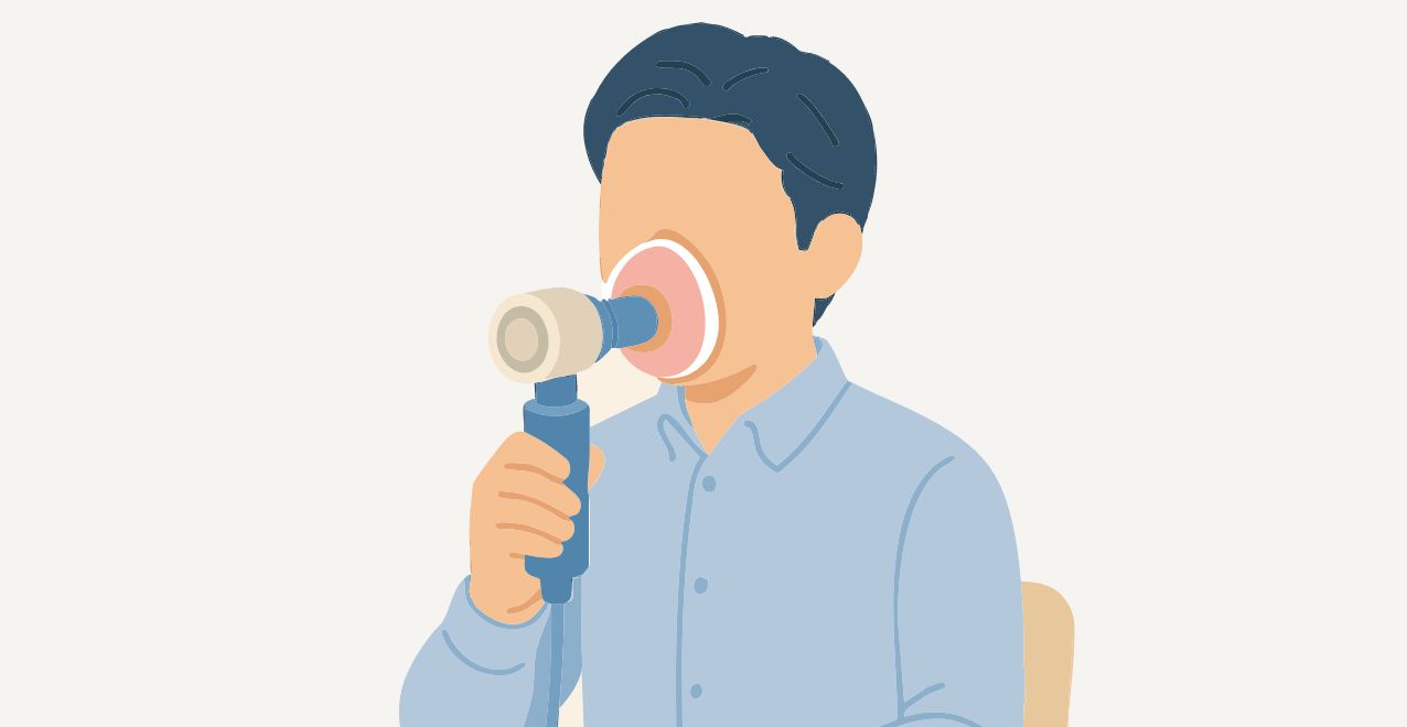 測定・検査の様子のイラスト